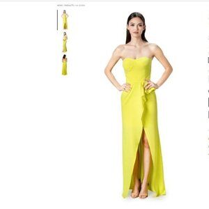 Dress the Population Kai Wedding Guest Dress Strapless Sexy Slit Size Small